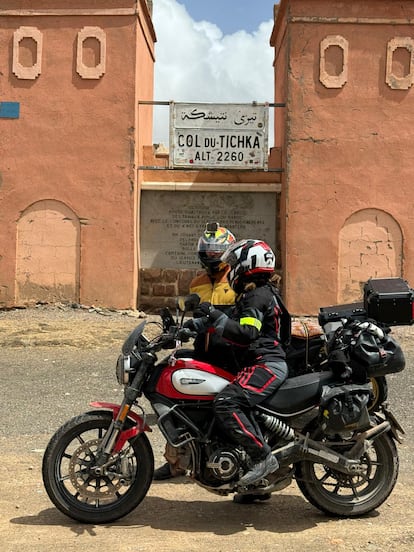 Alicia Sornosa en uno de sus viajes a Marruecos.