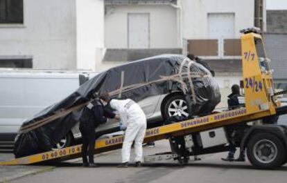 El coche de Sébastien Troadec, donde se encontró el ADN del cuñado de su padre.