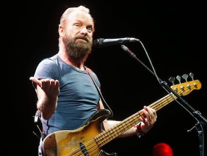 Sting, durante su actuación en Cap Roig.