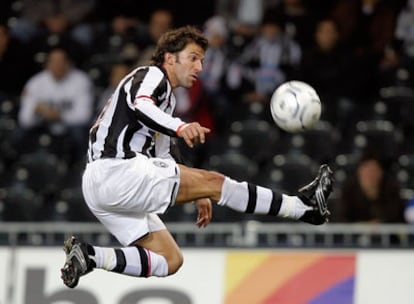 Del Piero, durante un partido con el Juventus de Turín