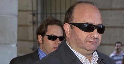 Juan Francisco Trujillo, exchófer de Javier Guerrero, en los juzgados sevillanos.
