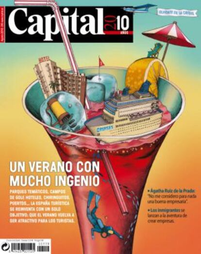 Una portada de la revista Capital, en 2010.