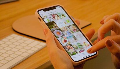 Instagram en un smartphone