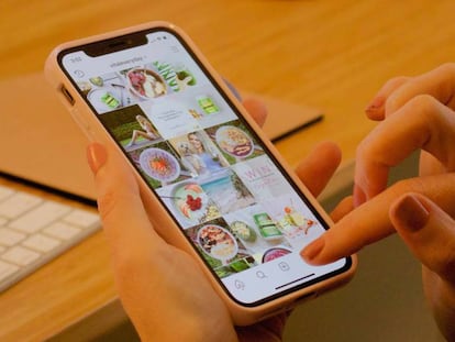Instagram en un smartphone