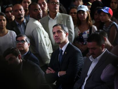 O líder opositor da Venezuela, Juan Guaidó, em Caracas, em 28 de março.