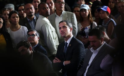 El líder opositor de Venezuela, Juan Guaidó, en Caracas, el pasado 28 de marzo.