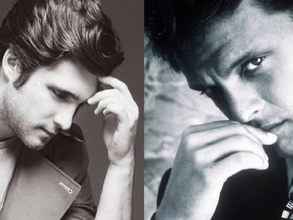 El actor Diego Boneta y Luis Miguel.