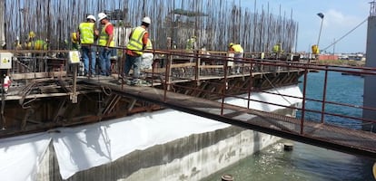 Obra de Sacyr en el Canal de Panam&aacute;.