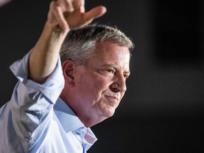 Bill de Blasio, en un acto de campaña.