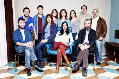El reparto de 'Carne viva'.
