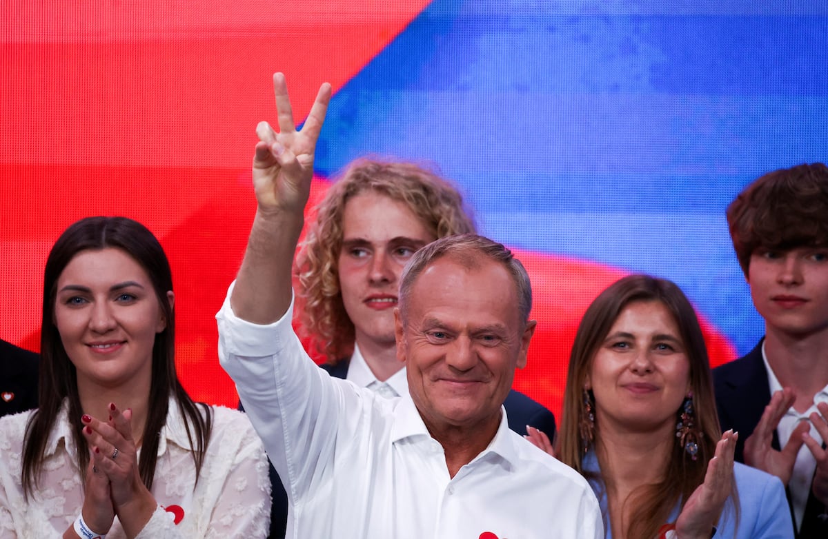 Tusk beats the ultraconservatives in percentage of the vote in Poland with a very narrow victory, according to projections