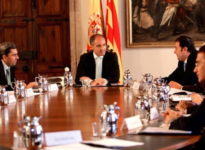 Francisco Camps presidió ayer la reunión del Consell.