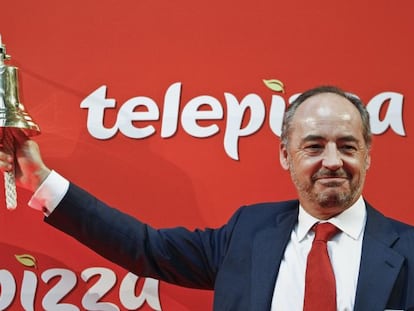Pablo Juantegui, presidente de Telepizza, compañía que se estrenó en la Bolsa de Madrid el pasado mes de junio.