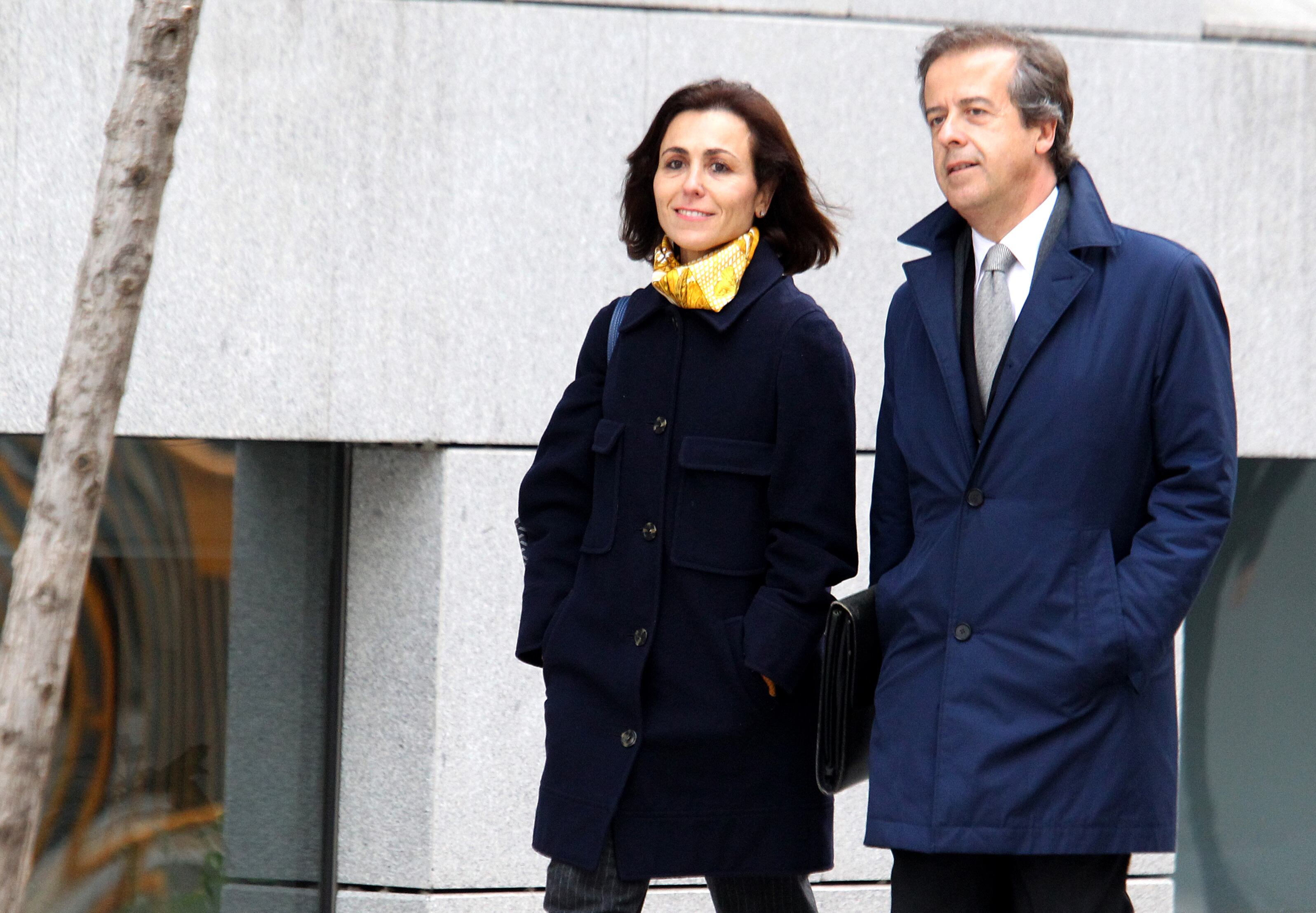 Mireia Pujol se dirige a declarar a la Audiencia Nacional a declarar en 2023.