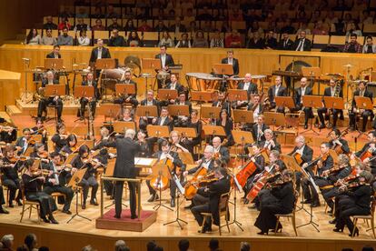 Vista general del concierto de la National Symphony, el 17 de febrero de 2024, en Zaragoza.