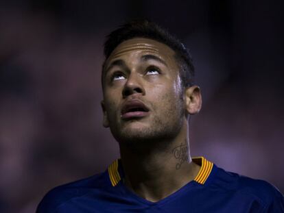 Neymar, en el partido frente al Rayo.