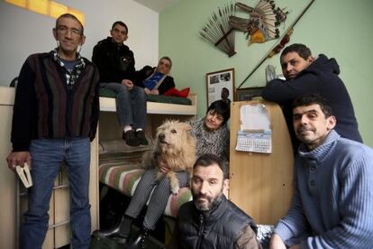 Gloria Iglesias with some of the current residents of her refuge.