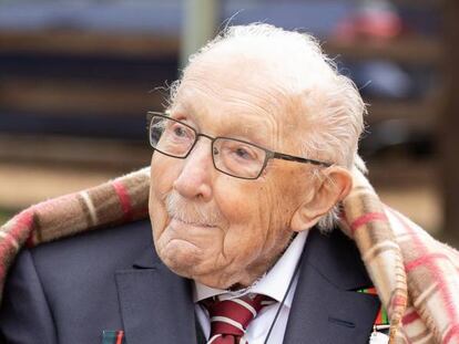 Tom Moore, veterano de la II Guerra Mundial, cumple 100 años.