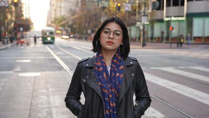 Samantha Jirón, activista nicaragüense ex presa política por el régimen de Daniel Ortega y Rosario Murillo.