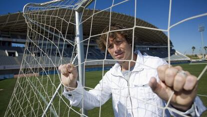 Diego Lugano, en la ciudad deportiva del Málaga