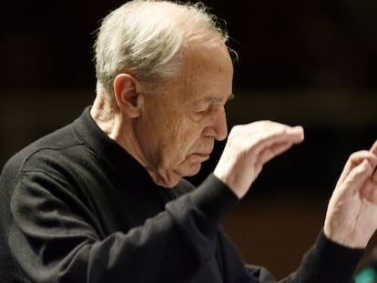 Pierre Boulez, en Alemania en 2008.