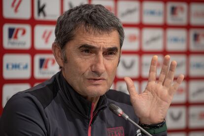 Ernesto Valverde, entrenador del Athletic con 500 partidos en Primera.