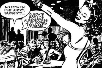 Viñeta de una tira diaria de &#39;Rick Kirby&#39; de Alex Raymond.