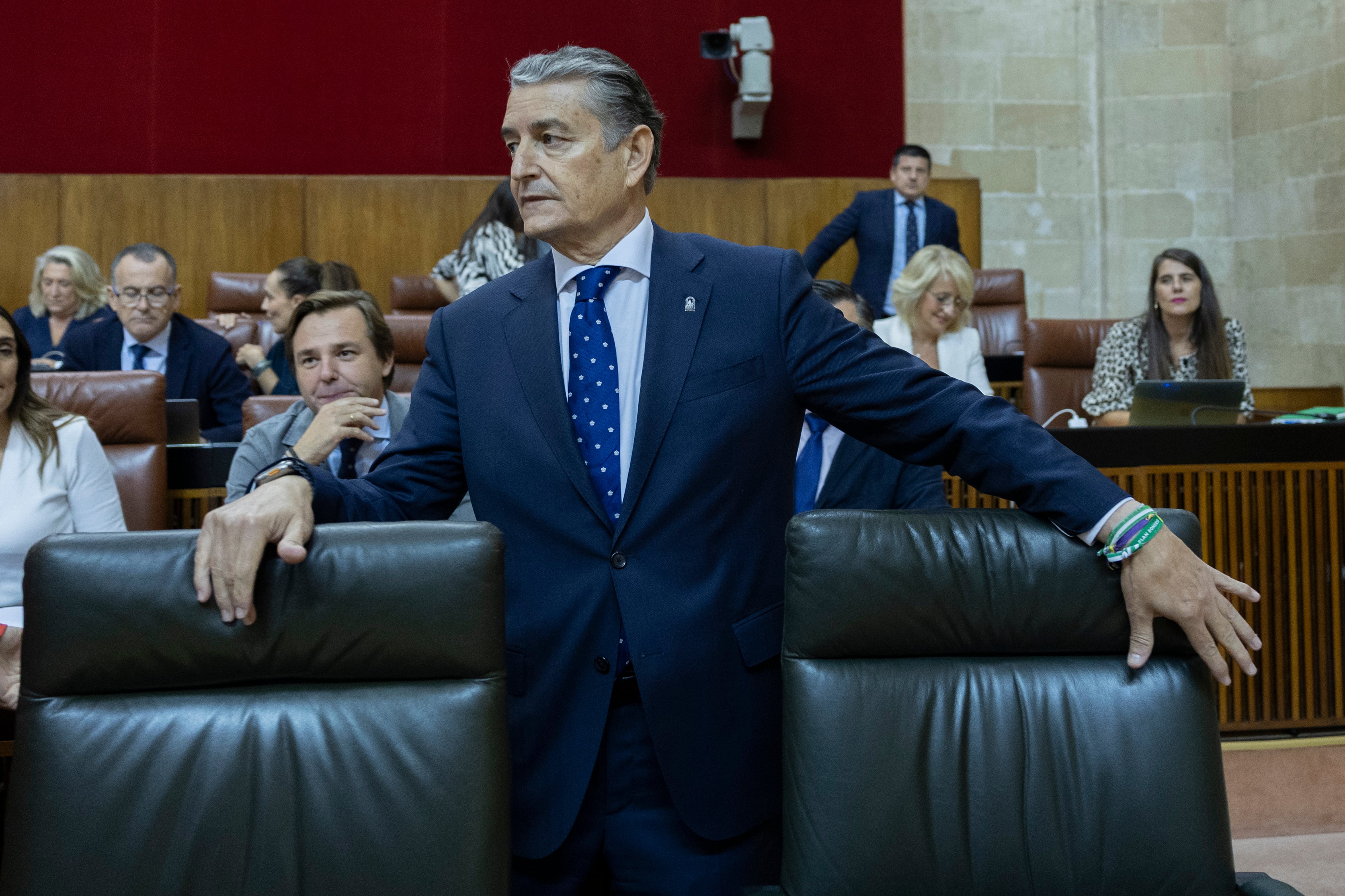 El consejero andaluz de Sanidad, Presidencia y Emergencias, Antonio Sanz, el pasado octubre en el Parlamento autonómico.