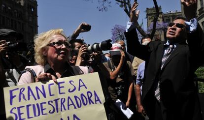 Protesta este miércoles en México contra la puesta en libertad de Cassez.