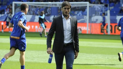 Zubeldía, antes del partido.