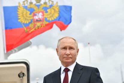 El presidente ruso, Vladímir Putin, el pasado 25 de julio en San Petersburgo.