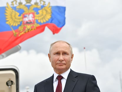 El presidente ruso, Vladímir Putin, el pasado 25 de julio en San Petersburgo.