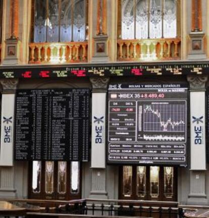 Interior del Palacio de la Bolsa de Madrid