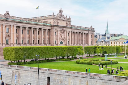 El exterior del Kungliga, el palacio real de Estocolmo.