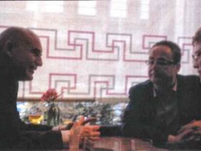 Reunión entre directivos de Efial y el alcalde de Tortosa, Ferran Bel.