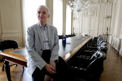 El glaciólogo Jean Jouzel, en el Palacio de San Nicolás, sede bilbaína de la Fundación BBVA, el 19 de junio.