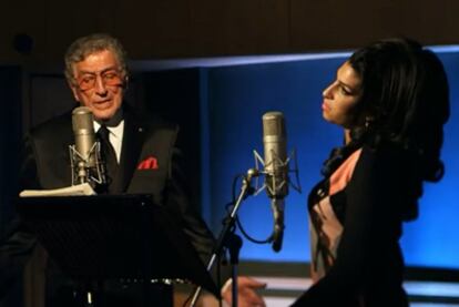 Un fotograma del vídeo de 'Body and soul', el dueto de Amy Winehouse con Tony Bennett.