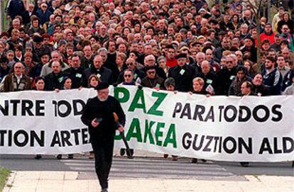 Encuentro de Oración por la Paz  celebrado en Armentia (Álava) en enero de 2001.