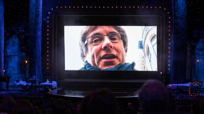 Puigdemont intervé per vídeo als Premis Gaudí.