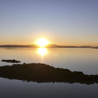 Un atardecer desde la Isla de Mezcala, en el Lago de Chapala.