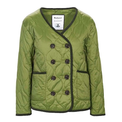 Chaqueta acolchada abotonada de Barbour.