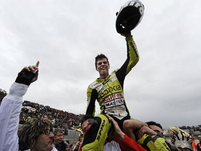 Nico Terol, el día que se proclamó campeón del mundo de 125cc.