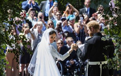 Meghan Markle y Enrique de Inglaterra se convirtieron en duques de Sussex tras su boda, título que les otorgó Isabel II.