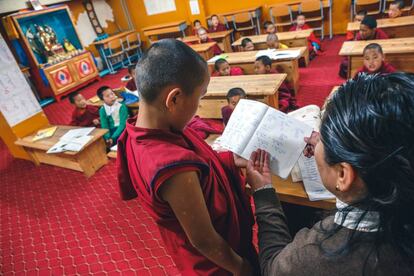 Escuela apoyada por la organizaci&oacute;n en Mongolia.