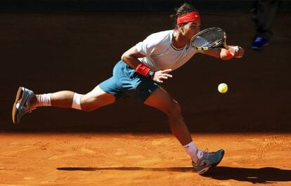 Nadal en el partido ante David Ferrer.