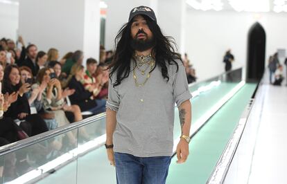 Michele, en el desfile de primavera-verano 2020 de Gucci en la semana de la moda de Milán.