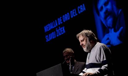 Slavoj Zizek en el Circulo de Bellas Artes de Madrid el 7 de mayo de 2018