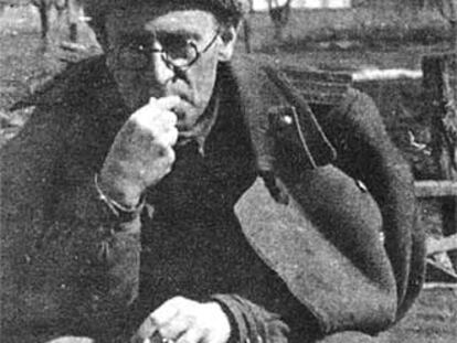 Grossman en el cuartel general en Svatovo, en abril de 1943.