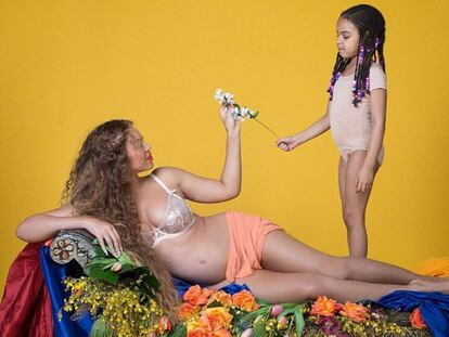 Beyoncé y su hija Blue Ivy.