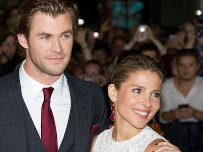 Elsa Pataky y su marido Chris Hemsworth.